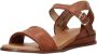 Red-Rag Red Rag Sandalen Dames Damesschoenen Leer Sleehak hoogte 4 cm 79370 Cognac - Thumbnail 9