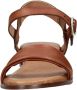 Red-Rag Red Rag Sandalen Dames Damesschoenen Leer Sleehak hoogte 4 cm 79370 Cognac - Thumbnail 11