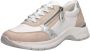 Remonte Comfortabele witte sneaker met beige en zilveren accenten Multicolor Heren - Thumbnail 8