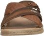 Rieker Bruine Gekruiste Banden Leren Slipper Brown Heren - Thumbnail 10