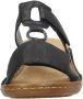 Rieker Zwarte Dames Slip-On Sandalen Black Dames - Thumbnail 11