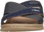 Rieker Blauwe Gekruiste Banden Leren Slipper Blue Heren - Thumbnail 5