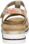 Rieker Gouden Metallic Sandaal met Print Multicolor Dames - Thumbnail 9