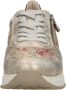 Rieker Gouden Print Sneaker met Rits en Veters Multicolor Dames - Thumbnail 17