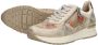 Rieker Gouden Print Sneaker met Rits en Veters Multicolor Dames - Thumbnail 18