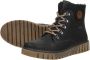 Rieker Zwarte Comfortabele Veterschoenen met Tex Black Dames - Thumbnail 10