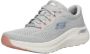 Skechers Arch Fit 2.0 Big League Dames Sneakers Lichtgrijs Mutlicolour - Thumbnail 4