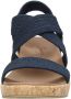 Skechers Arch Fit Beverlee 119260-NVY Vrouwen Marineblauw Sandalen - Thumbnail 12