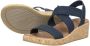 Skechers Arch Fit Beverlee 119260-NVY Vrouwen Marineblauw Sandalen - Thumbnail 13