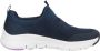 Skechers Arch Fit Modern Rhythm Dames Instappers Donkerblauw - Thumbnail 26