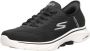 Skechers Go Walk 7 Free Hand 2 Heren Instappers Zwart Wit - Thumbnail 4