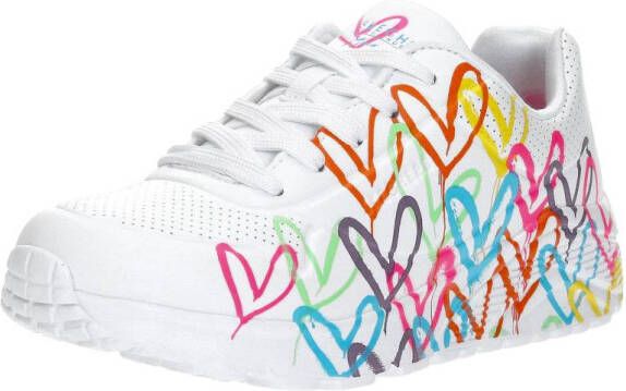 Skechers Uno Lite Spread The Love Meisjes Sneakers Wit Mutlicolour - Foto 15