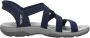 Skechers Slip-Ins Sandalen Plat blauw - Thumbnail 4