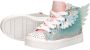 Skechers Twinkle Toes hoge sneakers met lichtjes zilver Imitatieleer 28 - Thumbnail 12