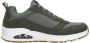 Skechers Uno Stacre Heren Sneakers Olijfgroen - Thumbnail 5