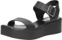 Steve Madden Basher Sandalen Plat zwart - Thumbnail 3