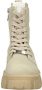 Steve Madden Chunky Sole Leren Laarzen Beige Dames - Thumbnail 13