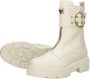 Sub55 Biker boots Enkellaarsjes Plat gebroken wit - Thumbnail 5