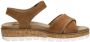 Sub55 Comfort Collection Mia 01 Sandalen Plat cognac - Thumbnail 4