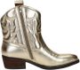 Sub55 Western boots Enkellaarsjes Hak goudkleur - Thumbnail 6