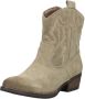 Sub55 Western boots Enkellaarsjes Hak beige - Thumbnail 2