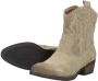 Sub55 Western boots Enkellaarsjes Hak beige - Thumbnail 6