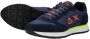 Sun68 Fluo Navy Blue Hardloopschoenen Tom Solid Blue Heren - Thumbnail 11