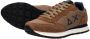 Sun68 Tom Solid Fluo Suede Nylon Hardloopschoen Brown Heren - Thumbnail 6