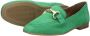 Tamaris Groene suède loafers met verharde hiel en gouden detail Green Dames - Thumbnail 8