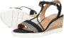 Tamaris Elegante zwarte textiel sandalettes met 7 cm hak Black Dames - Thumbnail 7