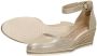 Tamaris Gouden Champagne Leren Espadrille met Klittenband Yellow Dames - Thumbnail 13