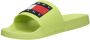 Tommy Hilfiger Jeans Flag Pool Slide Dames Slippers Groen - Thumbnail 12