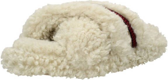 Tommy Hilfiger Sherpa Fur Home Slippers Straps