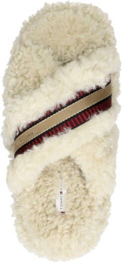 Tommy Hilfiger Sherpa Fur Home Slippers Straps