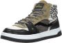 VINGINO Maxime leren sneakers zwart bruin Meisjes Leer Meerkleurig 36 - Thumbnail 11