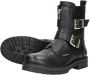 VINGINO Velia leren bikerboots zwart Meisjes Leer 28 - Thumbnail 7