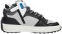 VINGINO Vito leren sneakers zwart blauw Jongens Leer Meerkleurig 30 - Thumbnail 4