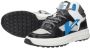 VINGINO Vito leren sneakers zwart blauw Jongens Leer Meerkleurig 36 - Thumbnail 6