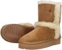 Warmbat Australia Kangaroo Plateau gevoerde suède enkelboots cognac - Thumbnail 7