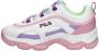 Fila Strada Dreamster sneakers wit lichtroze lila Jongens Meisjes Imitatieleer 32 - Thumbnail 3