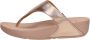 FitFlop Vrouwen Leren Slippers Damesschoenen Teenslipper Lulu toe leather Rose Goud - Thumbnail 3