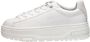 G-Star Modieuze PU Leren Sneaker met Rubberen Plateauzool White Dames - Thumbnail 2