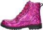 KEQ Veterschoen hoog Veterschoen hoog fuchsia - Thumbnail 2