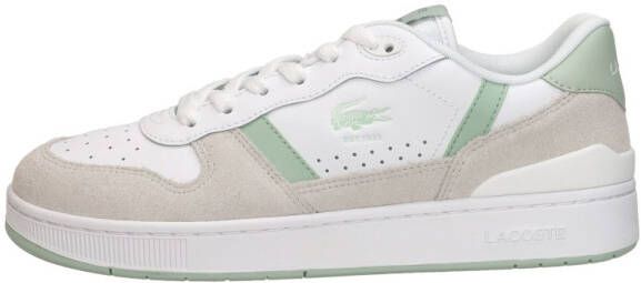 Lacoste T Clip SET Dames Sneakers Wit Groen