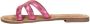 Lazamani Nina Leren Dames Slippers Pink - Thumbnail 2