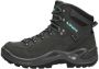 Lowa Hatland Renegade Mid GTX S Lady Asphalt turquoise Schoenen Wandelschoenen Halfhoge schoenen - Thumbnail 2