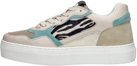 Maruti Tavi leather Blue Wit Leer Lage sneakers Dames