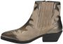 Maruti Tessy Leather Taupe Metalic Bronze Beige Suede Western Dames - Thumbnail 2