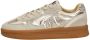 Maruti Yale Suede taupe gold sneakers Goud Leer Lage sneakers Dames - Thumbnail 1