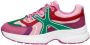 Mexx Lage sneakers Loyce Paars Leer Multicolor Dames - Thumbnail 3